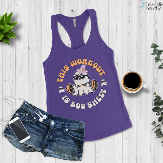 This Workout is Boo Sheet Workout Tank Top