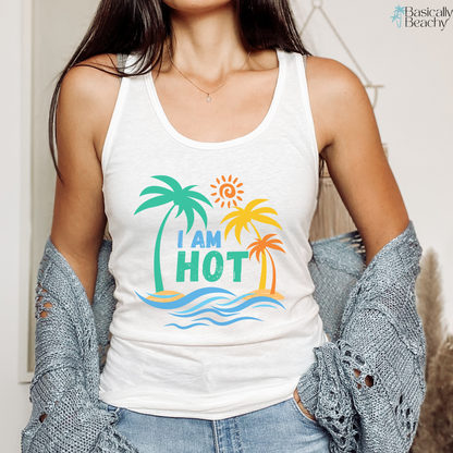 I AM HOT Womens Workout Tank Top