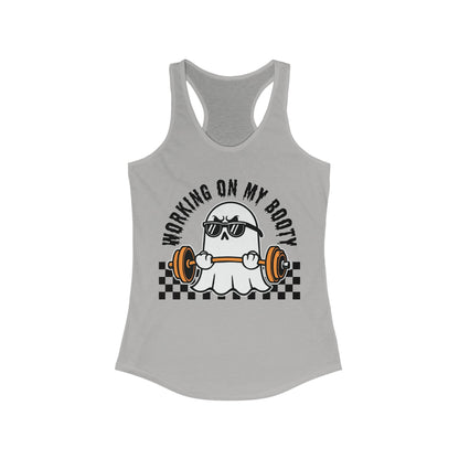 Working On My Booty Ghost Tank Top for Women