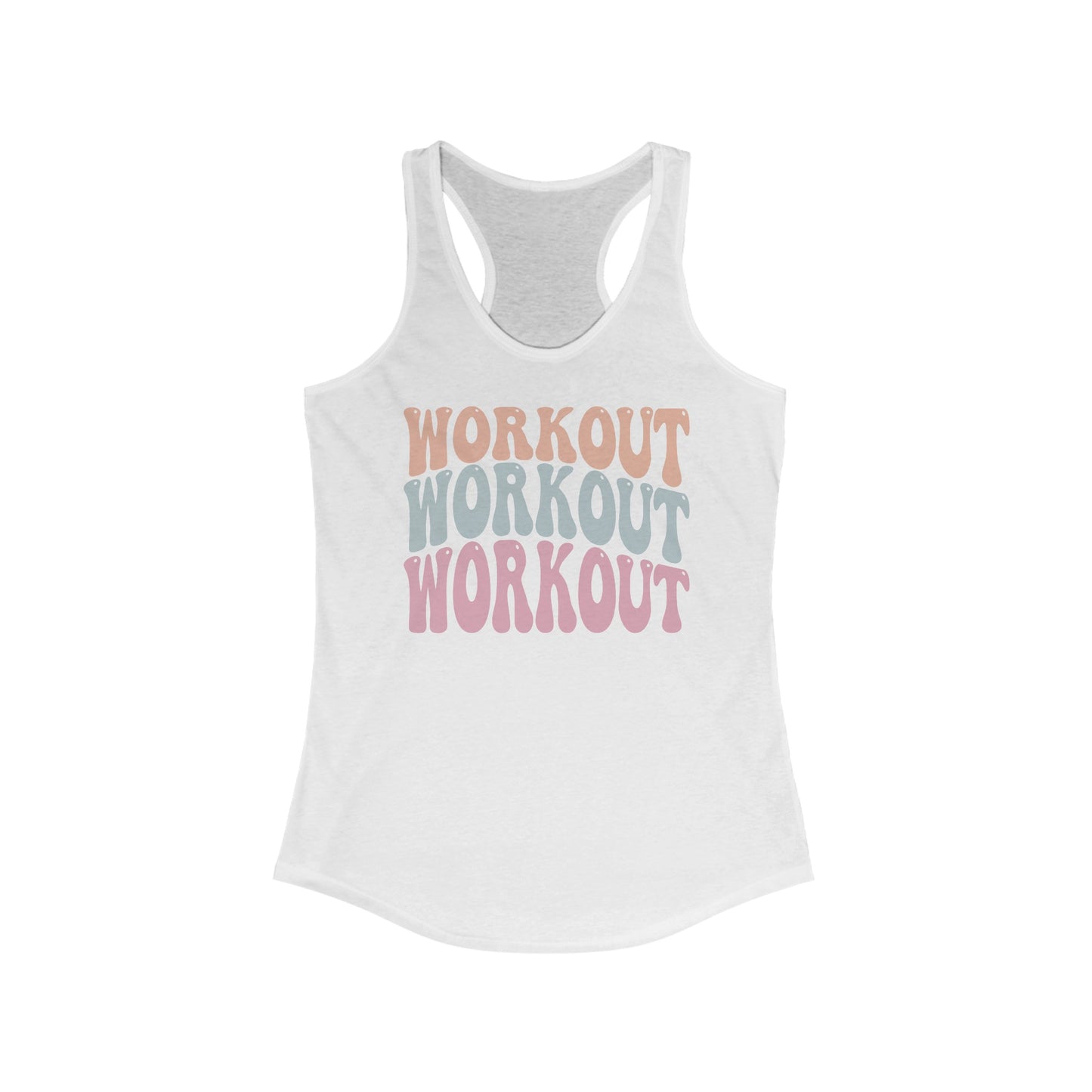 Womens Retro Workout Racerback Tank Top