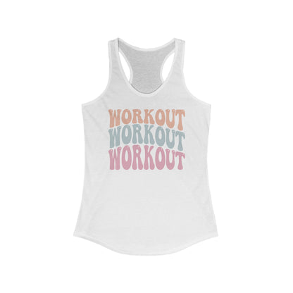 Womens Retro Workout Racerback Tank Top