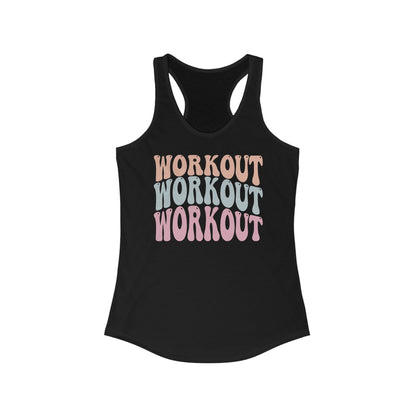 Womens Retro Workout Racerback Tank Top