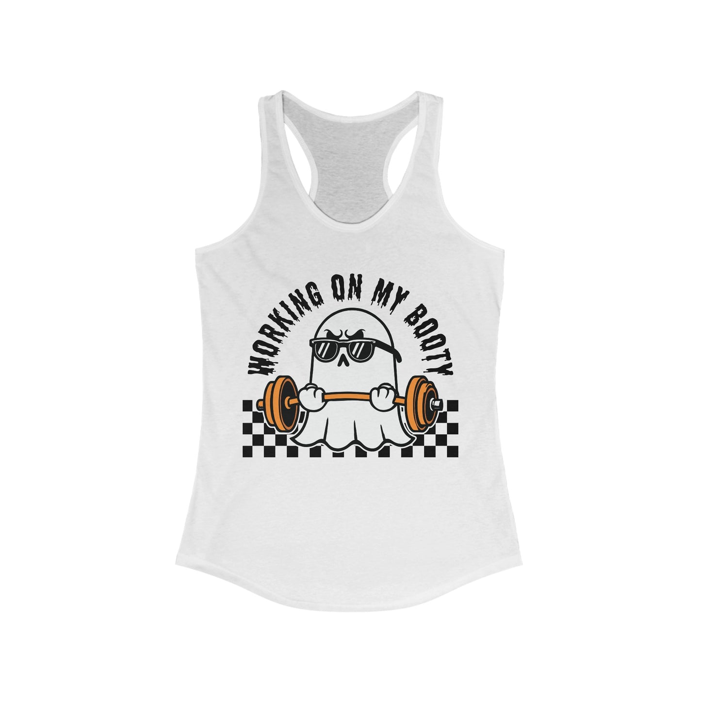 Working On My Booty Ghost Tank Top for Women