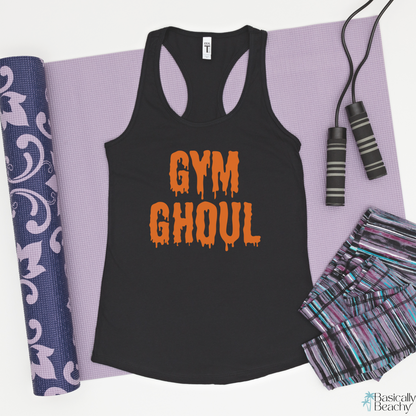 Gym Ghoul Halloween Workout Racerback Tank Top