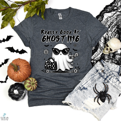 Really Good At Ghosting Boujee Ghost Halloween Shirt