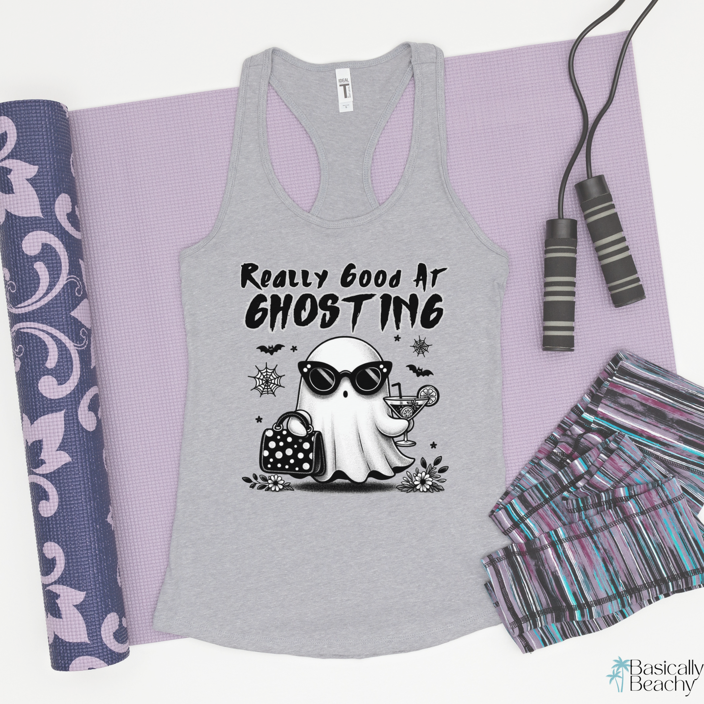 Ghosting Ghost Racerback Workout Tank Top for Women