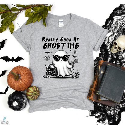 Really Good At Ghosting Boujee Ghost Halloween Shirt