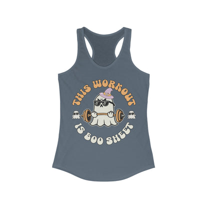 This Workout is Boo Sheet Workout Tank Top