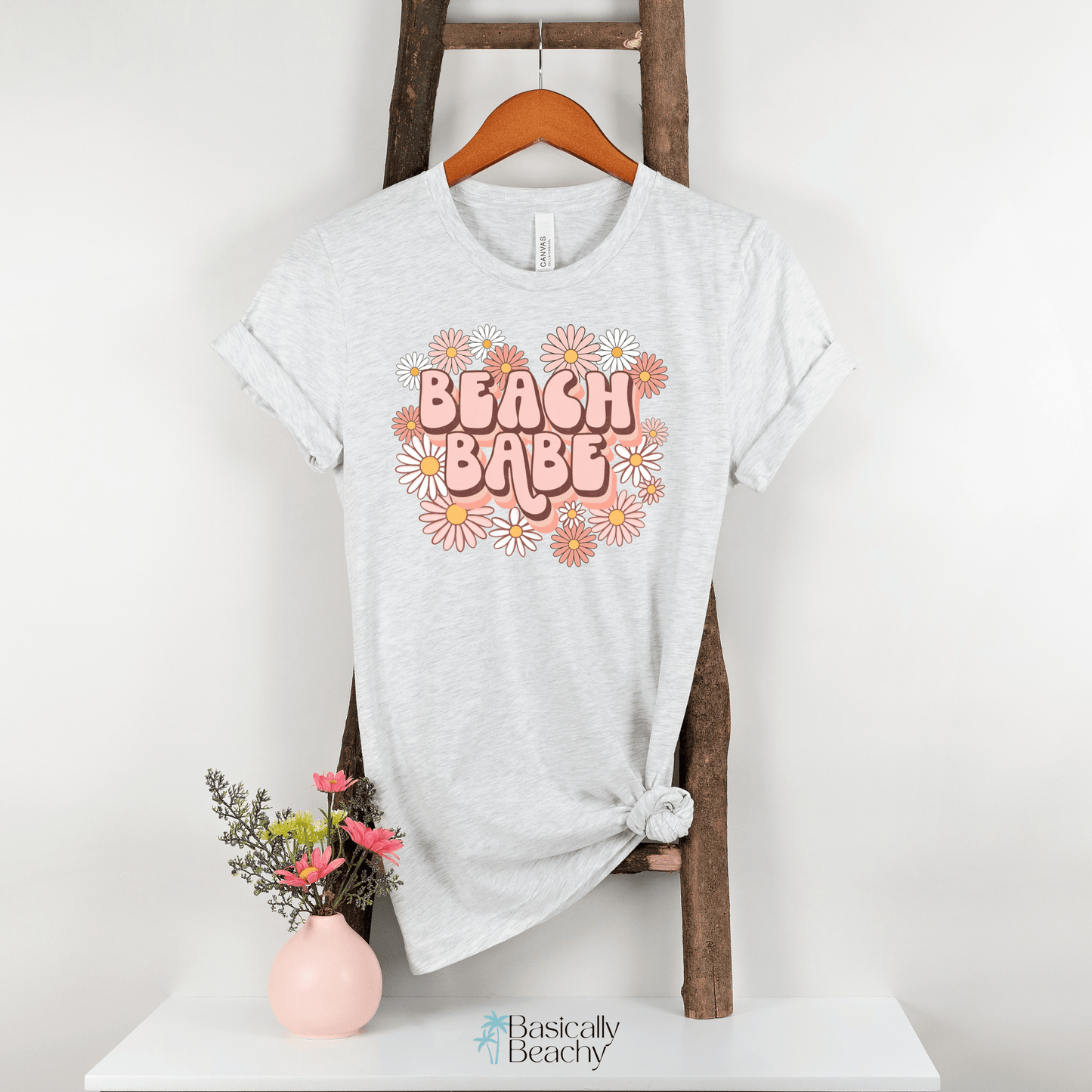 Beach Babe Boho Daisy Softstyle T-shirt - Basically Beachy