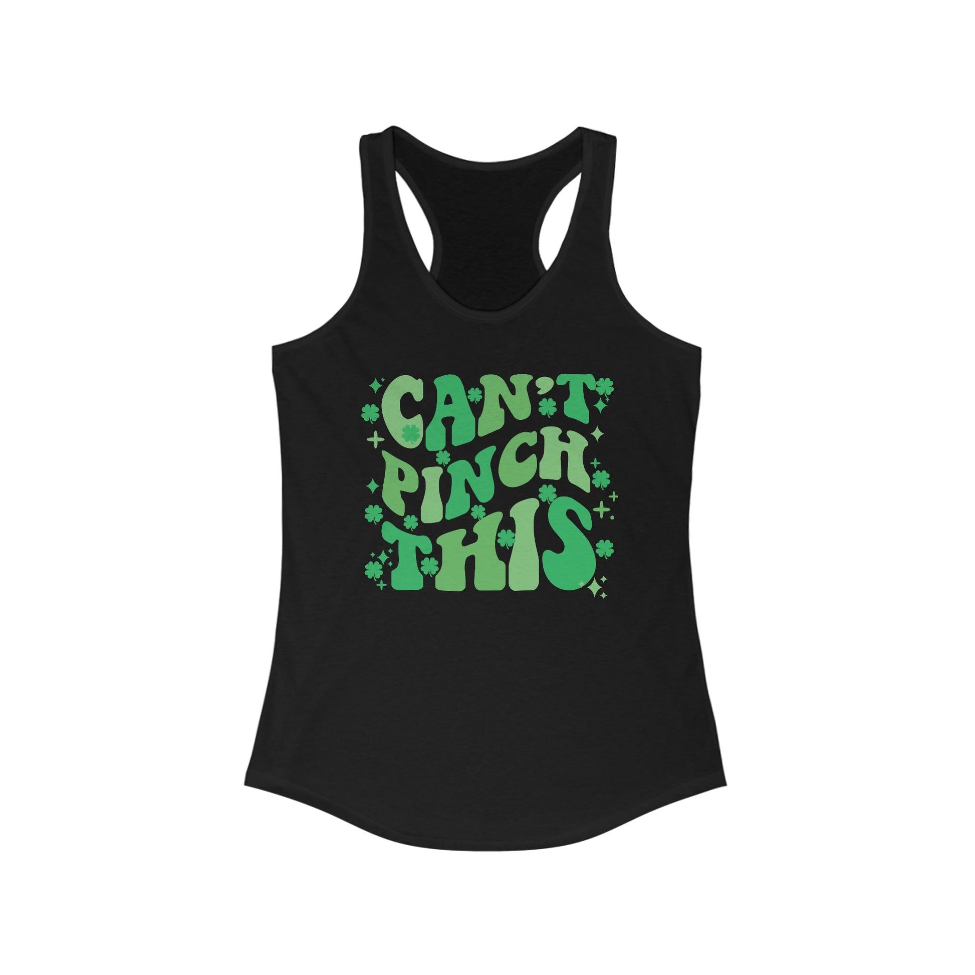 Cant Pinch This Retro Funny St Patricks Day Workout Tank Top - Basically Beachy