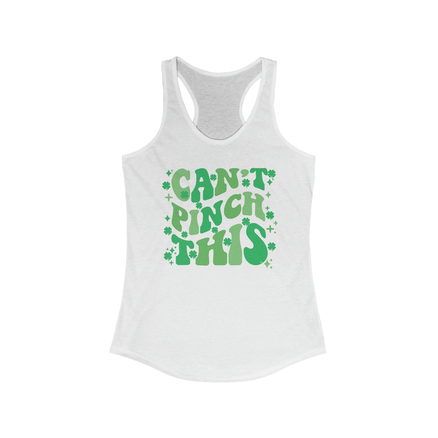 Cant Pinch This Retro Funny St Patricks Day Workout Tank Top - Basically Beachy