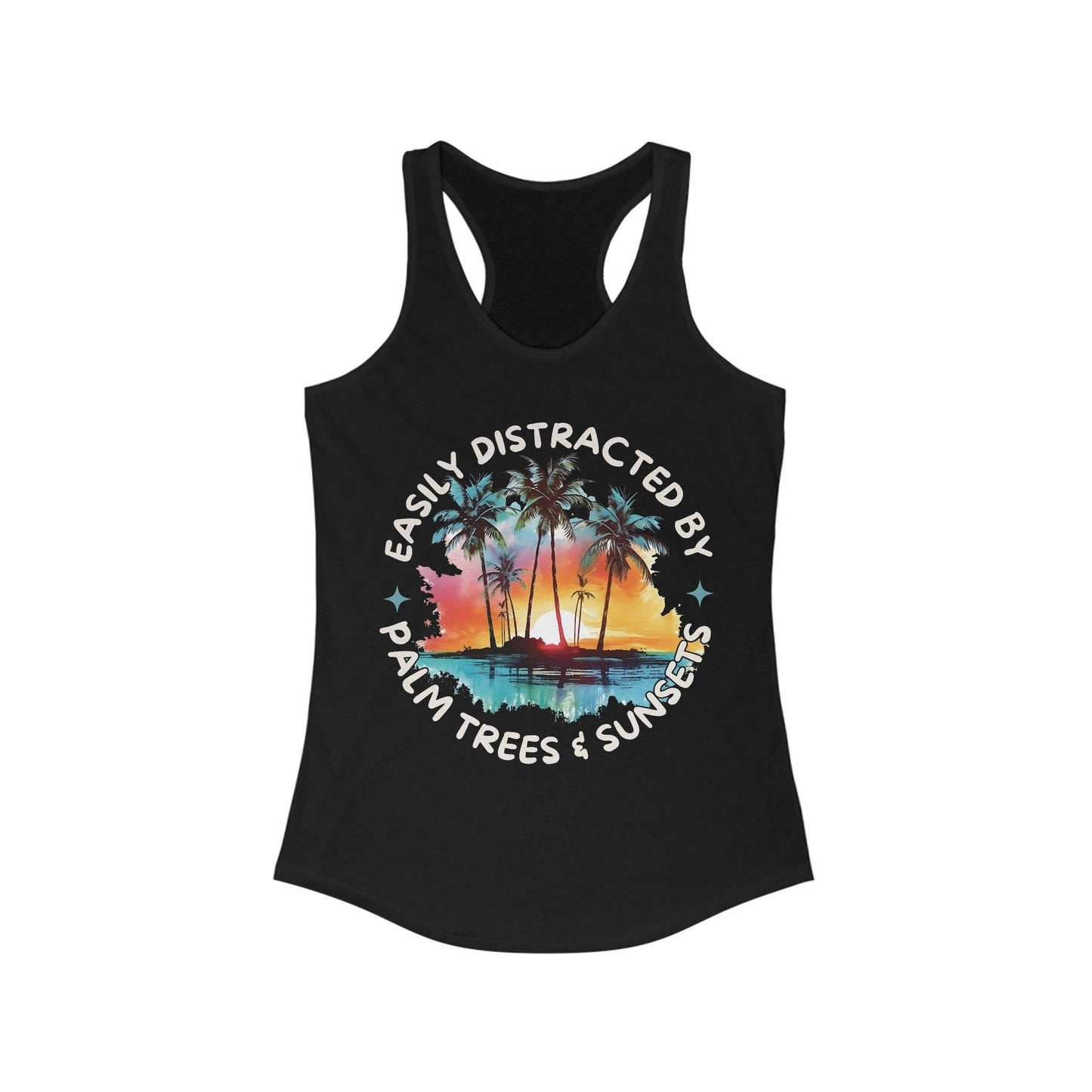 Easily Distracted by Palm Trees and Sunsets Tank Top - Basically Beachy