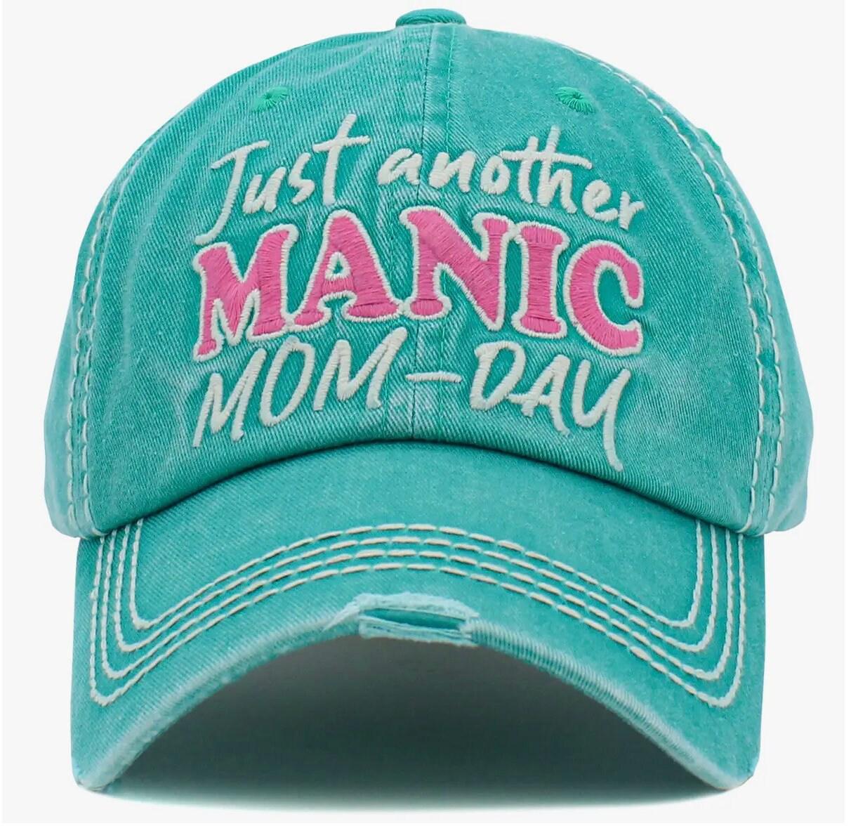 Embroidered Baseball Cap for Mom - Funny Just Another Manic Mom Day Design - Basically Beachy