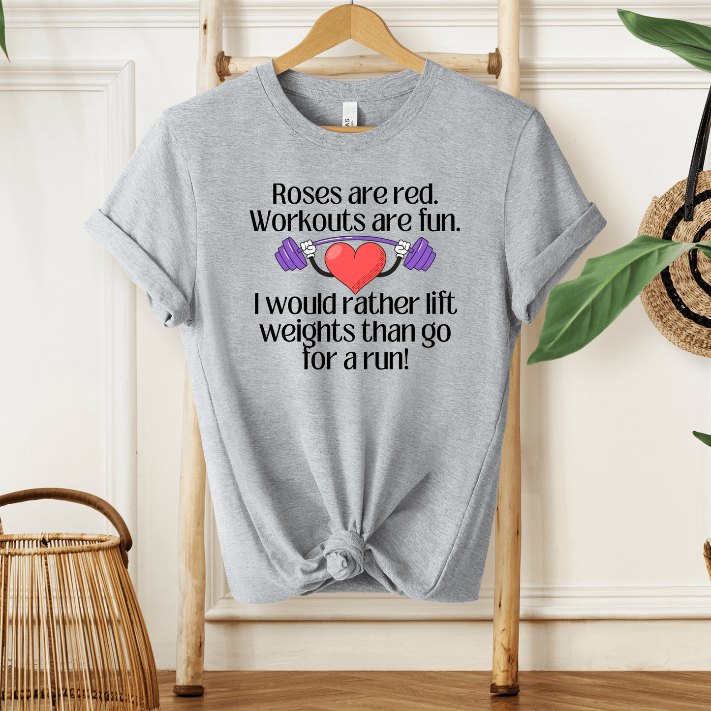 Funny Weight Lifting Valentine's Day T- Shirt - Basically Beachy