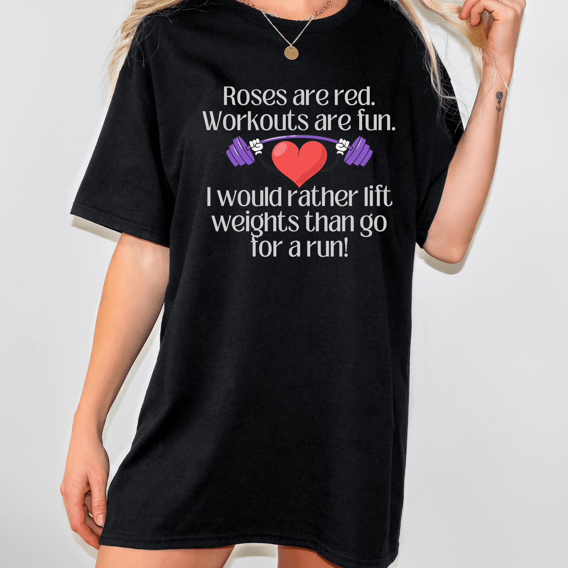 Funny Weight Lifting Valentine's Day T- Shirt - Basically Beachy