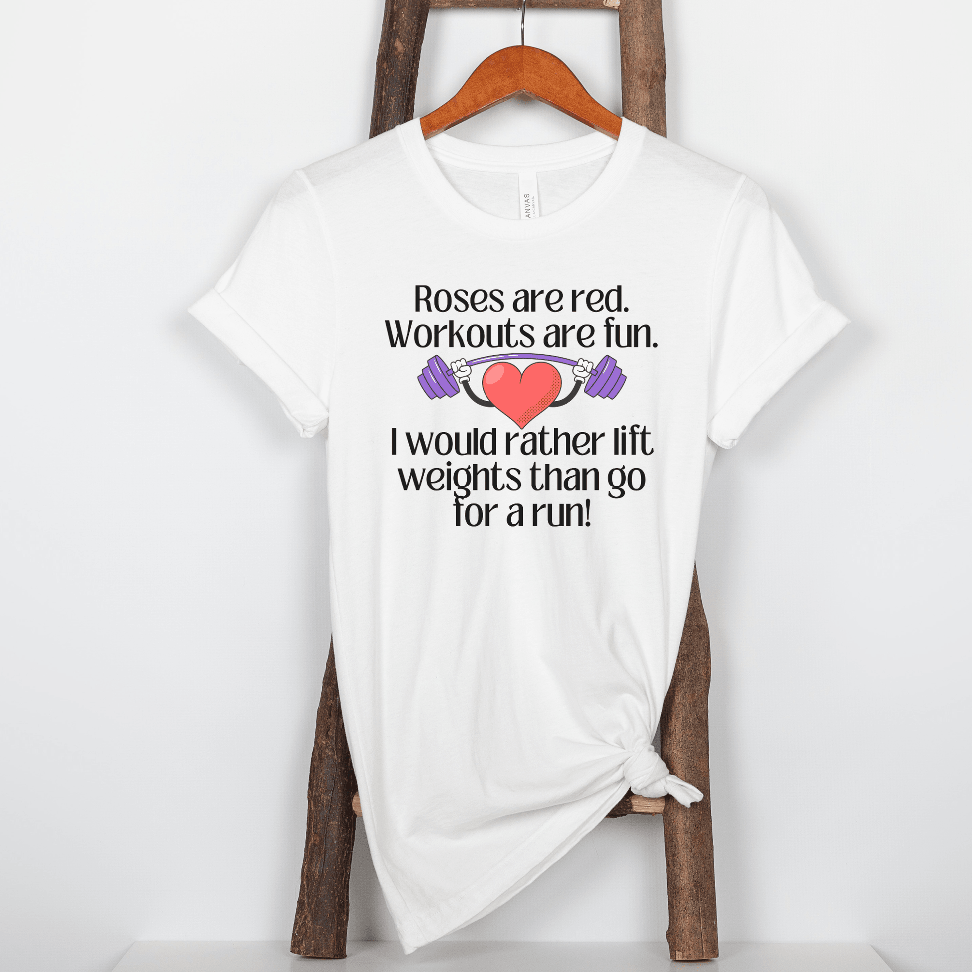 Funny Weight Lifting Valentine's Day T- Shirt - Basically Beachy