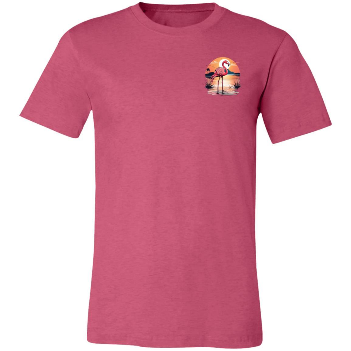Getting My Pink On Flamingo Unisex Soft Style T-Shirt - Basically Beachy