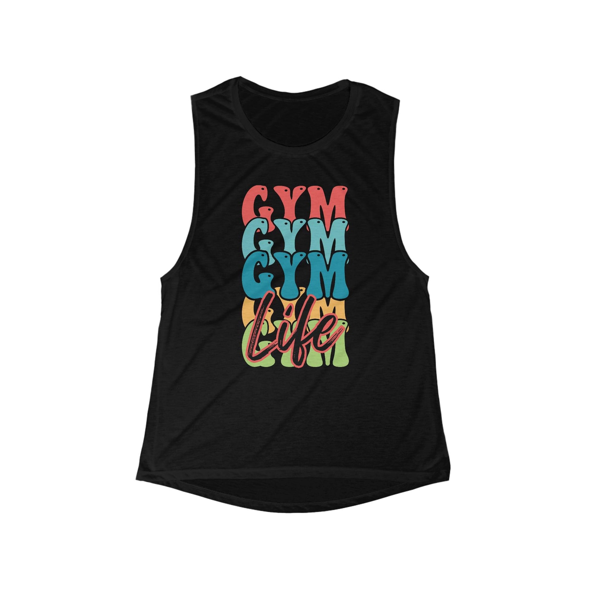 Gym Life Colorful Women's Flowy Muscle Tank Top - Basically Beachy