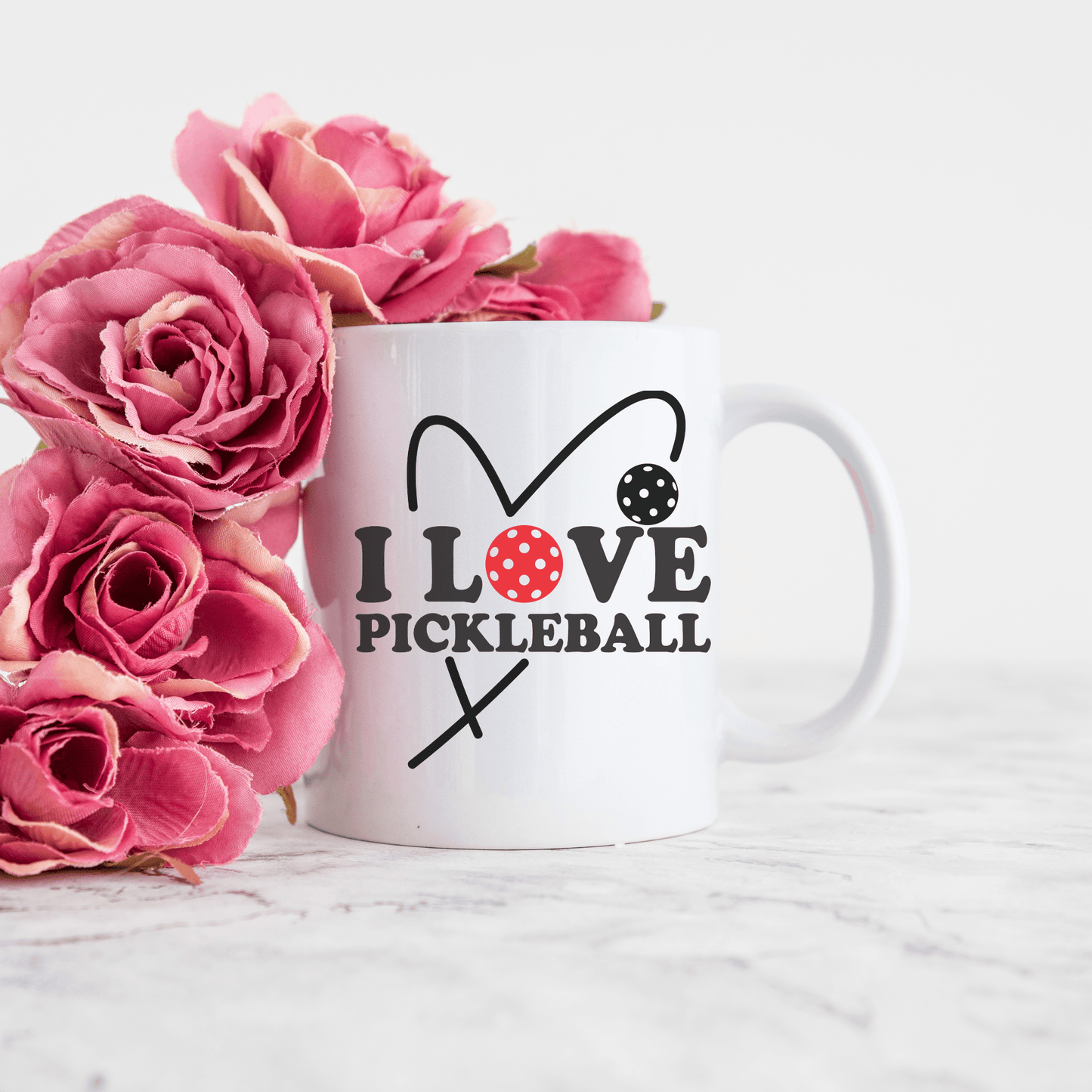 I Love Pickleball 11oz Coffee Mug - Basically Beachy