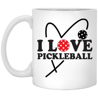 I Love Pickleball 11oz Coffee Mug - Basically Beachy