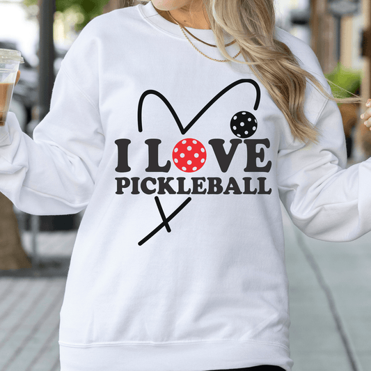 I Love Pickleball Sweatshirt - Basically Beachy