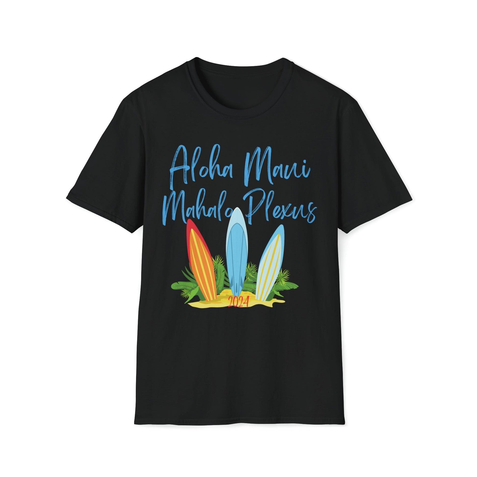 Maui Emerald Extravaganza 2024 Plexus T-Shirt, Aloha Maui - Basically Beachy