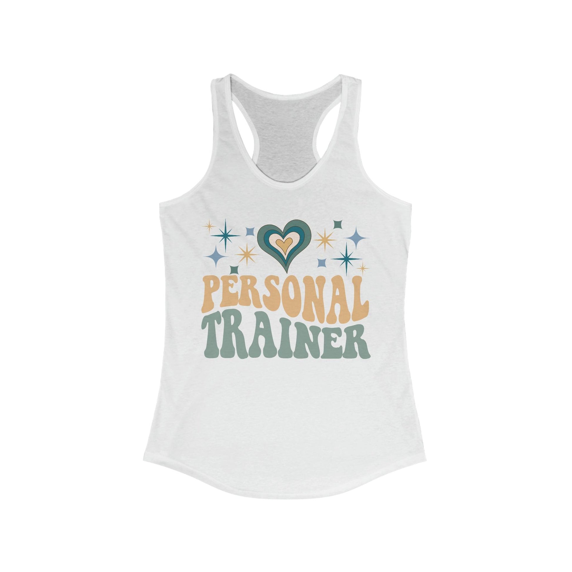 Retro Groovy Personal Trainer Workout Tank Top for Women - Basically Beachy