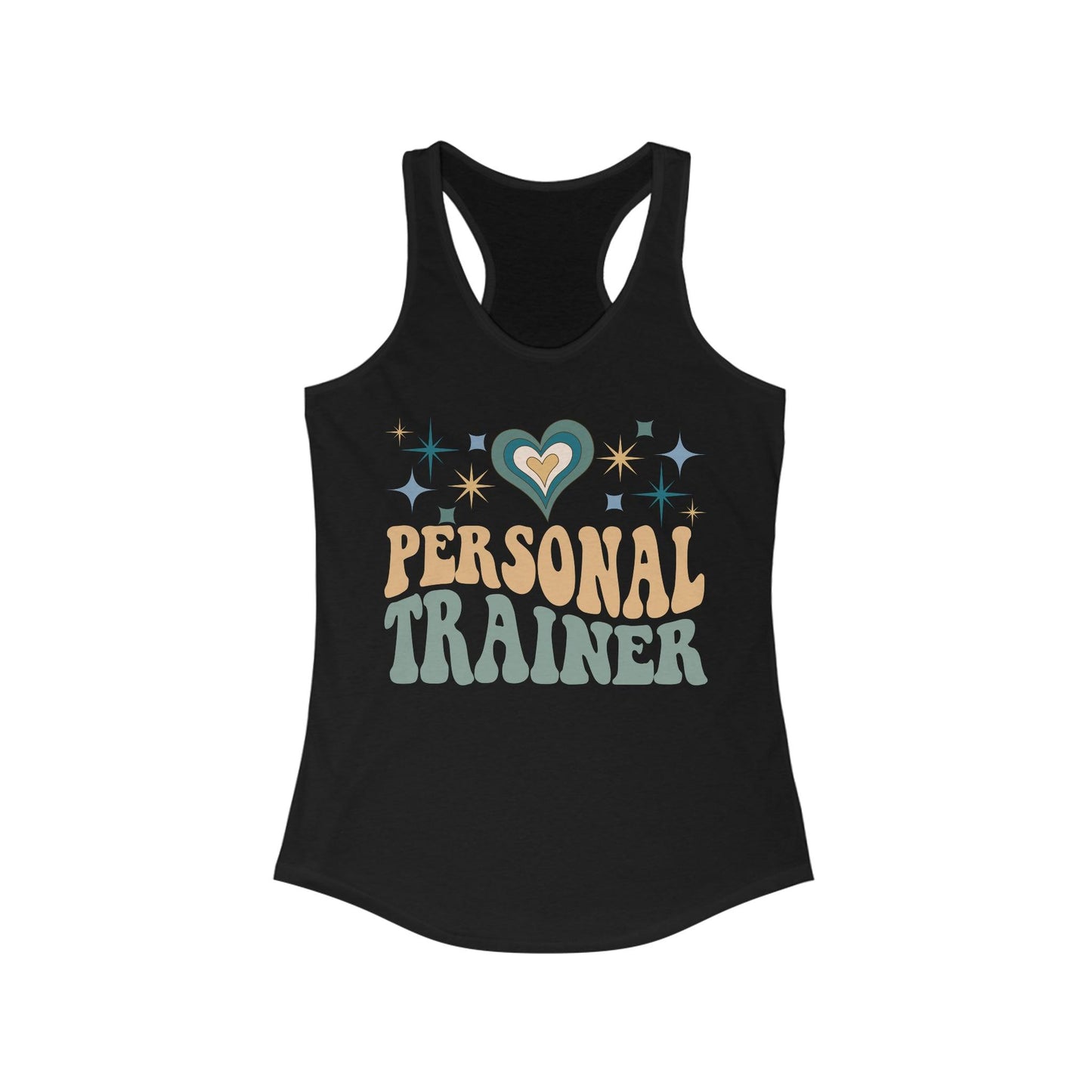 Retro Groovy Personal Trainer Workout Tank Top for Women - Basically Beachy