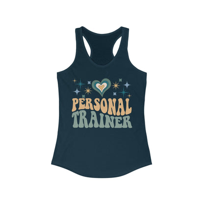 Retro Groovy Personal Trainer Workout Tank Top for Women - Basically Beachy