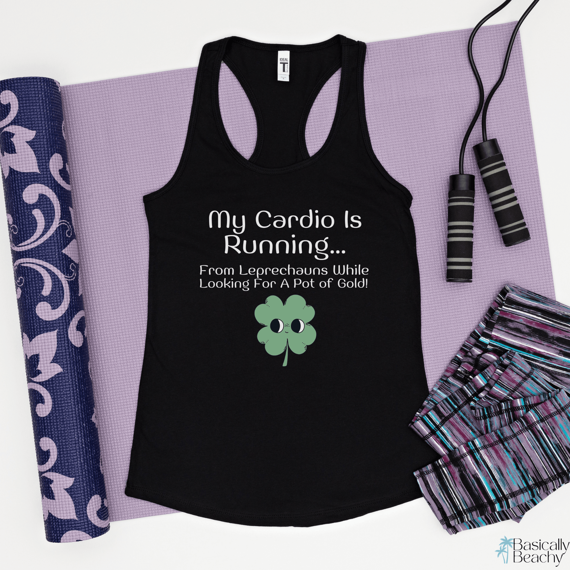 Running from Leprechauns Womens Fitness Tank Top - Basically Beachy