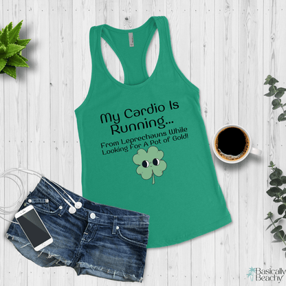 Running from Leprechauns Womens Fitness Tank Top - Basically Beachy