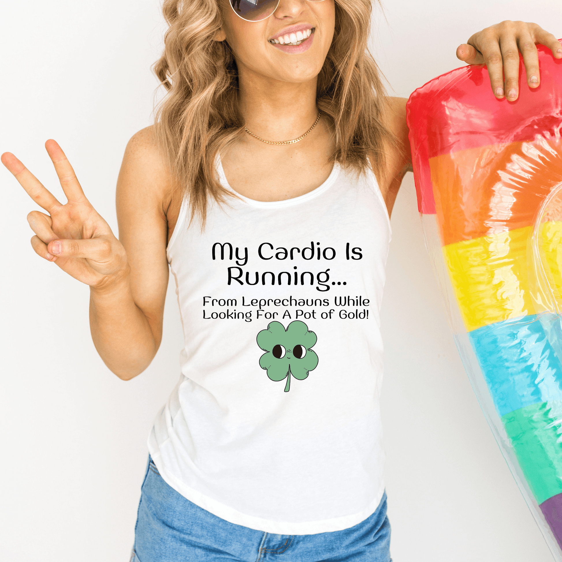 Running from Leprechauns Womens Fitness Tank Top - Basically Beachy