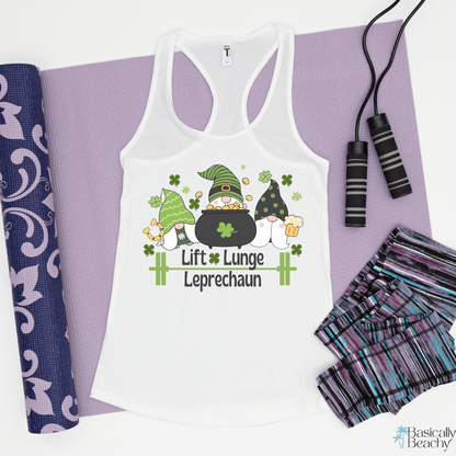 St Patricks Day Workout Tank Top for Women - Basically Beachy