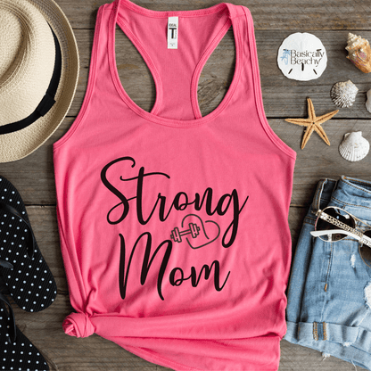 Strong Mom Workout Gym Tank Top - Basically Beachy