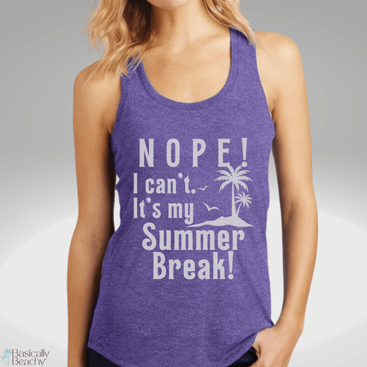 Summer Break Beach Workout Tank Top - Basically Beachy