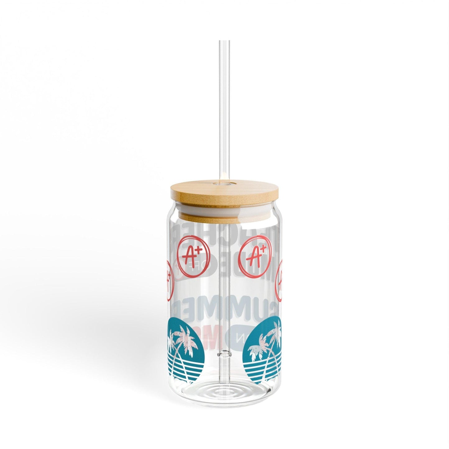 Teacher Mode Off Summer Glass Tumbler 16oz - Basically Beachy