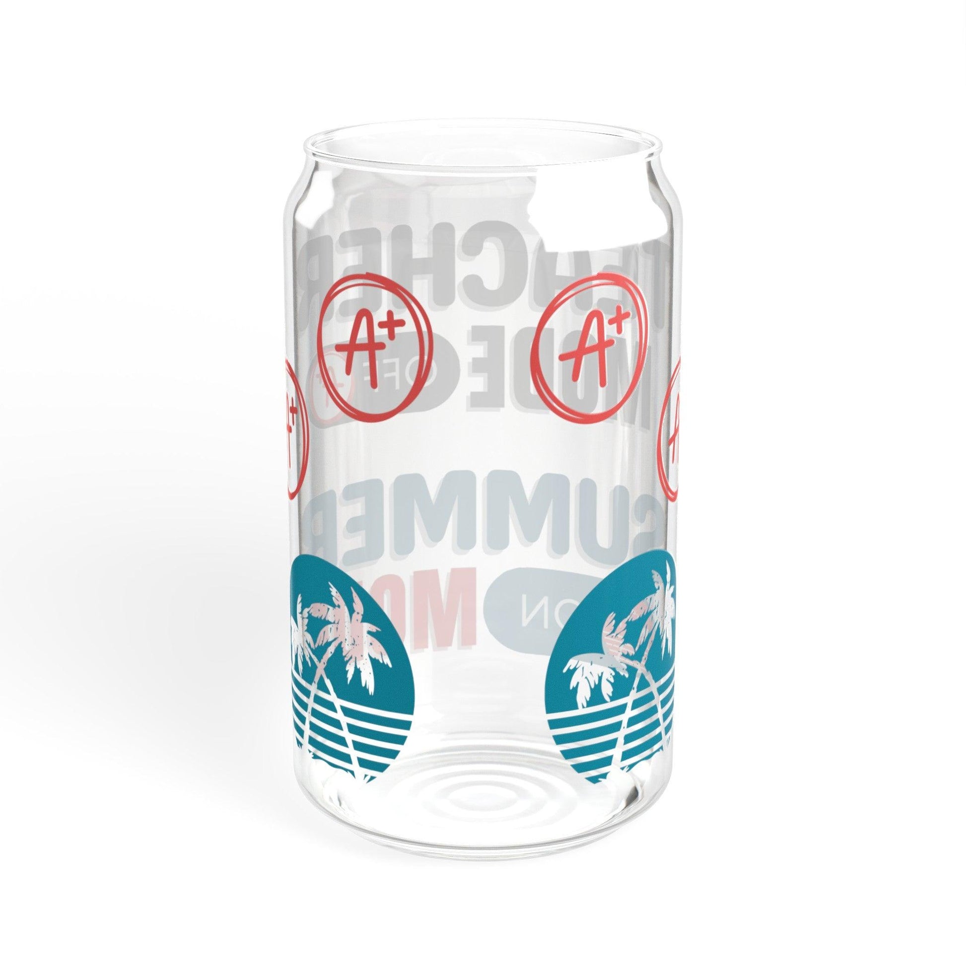 Teacher Mode Off Summer Glass Tumbler 16oz - Basically Beachy