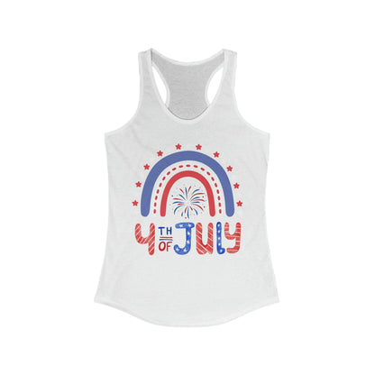 4th of July Stars and Stripes Rainbow Women's Tank Top - Basically Beachy