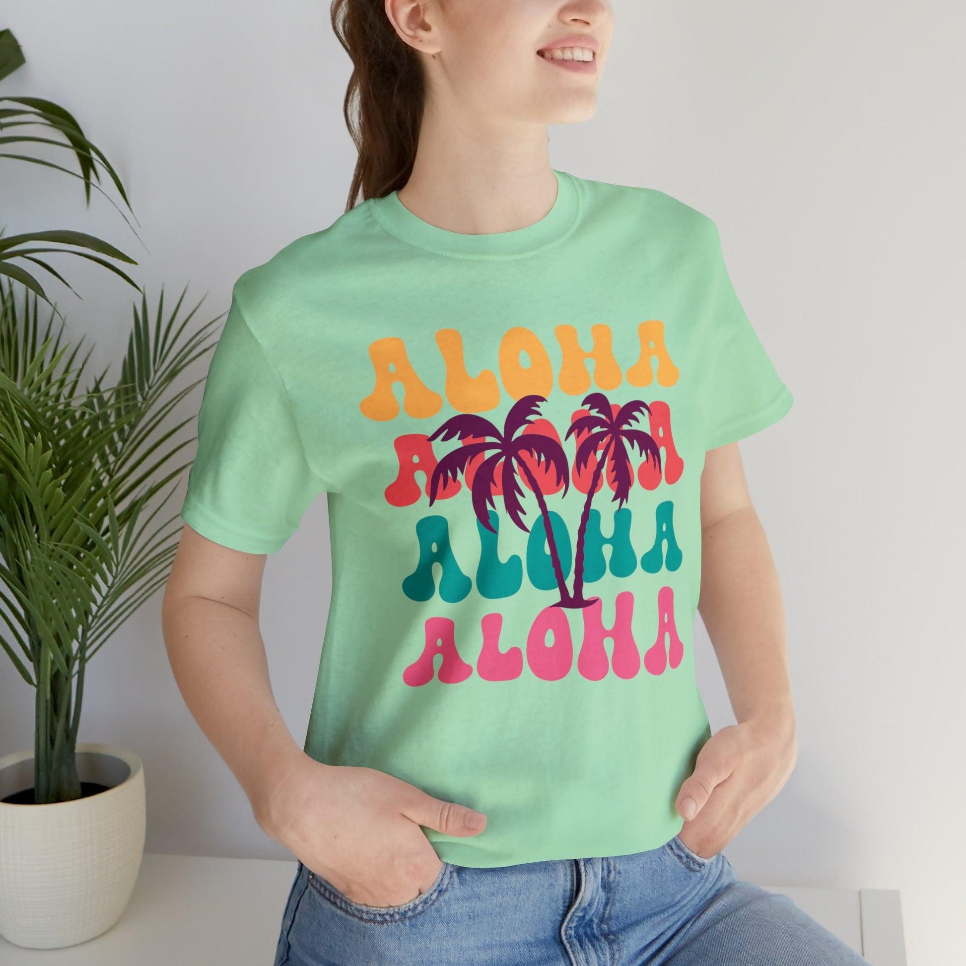 Aloha T-Shirt, Hawaii Inspried Women's T-shirt - Basically Beachy