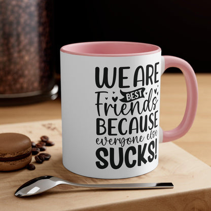 Best Friend Mug - Funny Two-Tone Coffee Mug 11oz - Basically Beachy