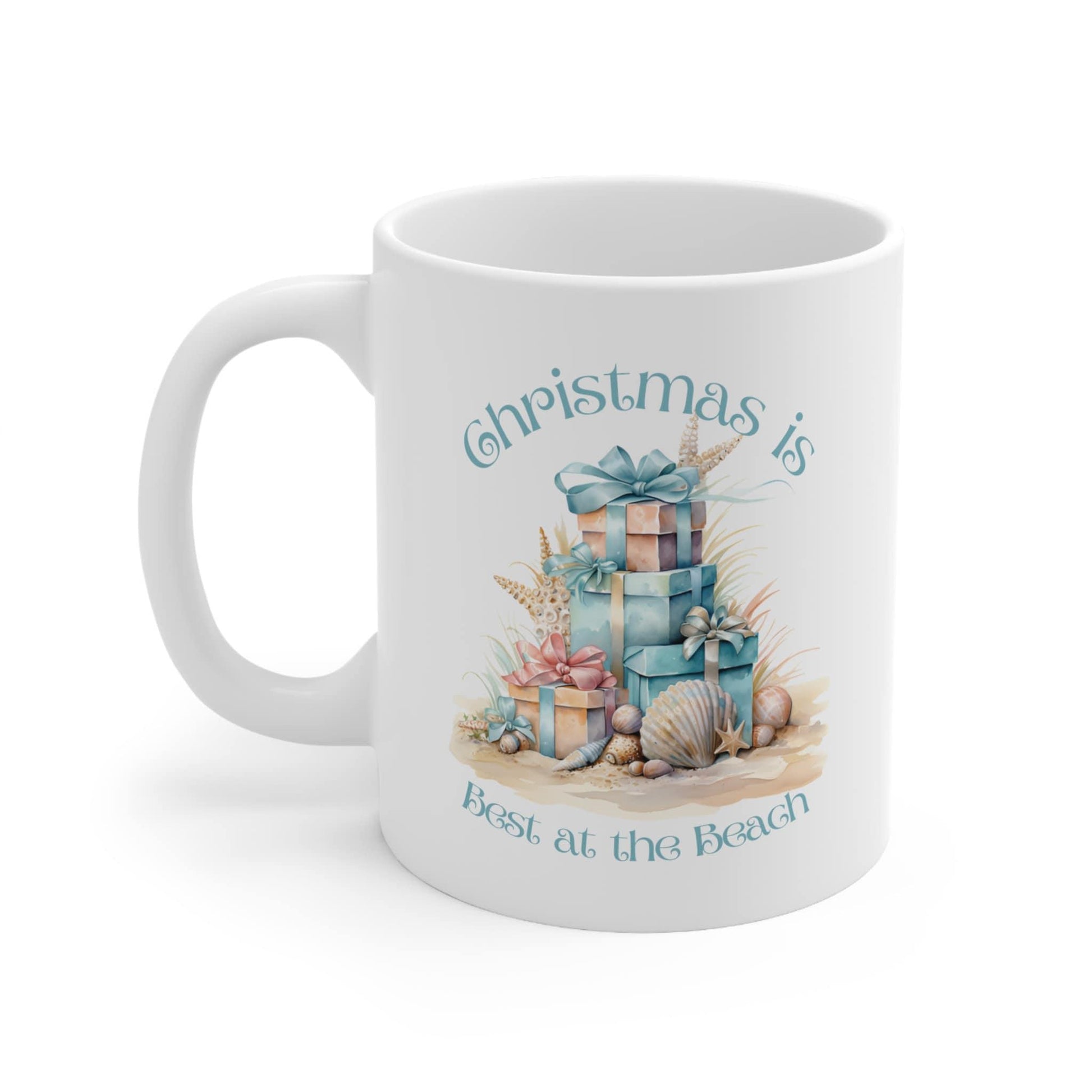 Christmas is Best at the Beach Mug, 11oz or 15oz - Basically Beachy