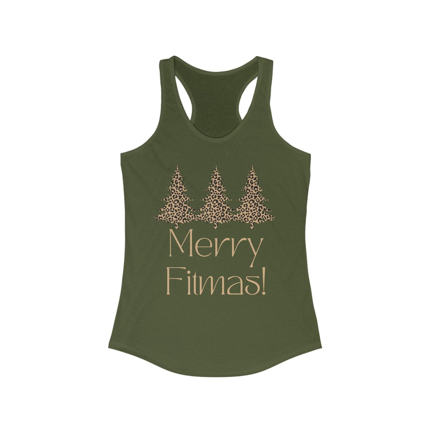 Christmas Merry Fitmas Workout Tank Top for Women - Basically Beachy