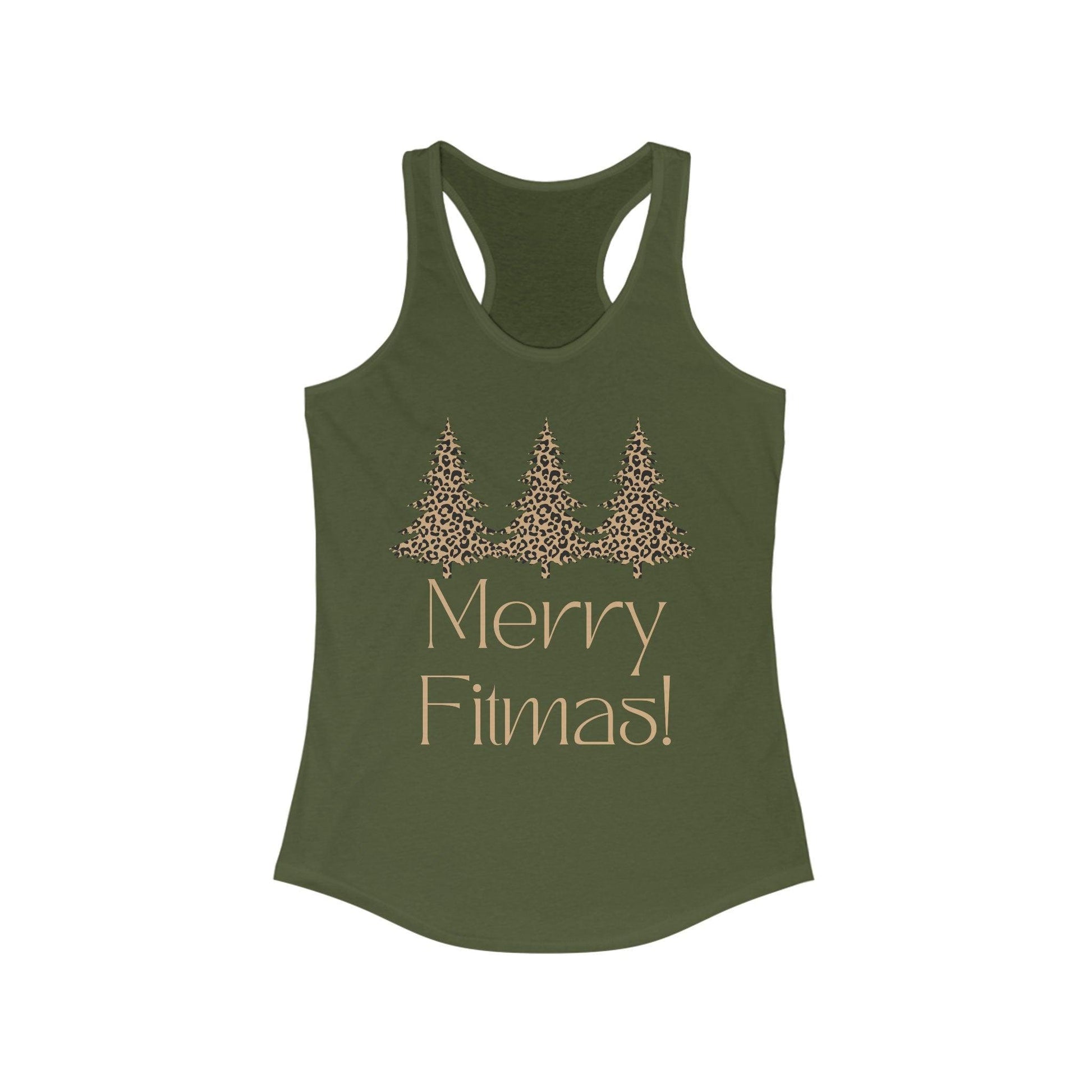 Christmas Merry Fitmas Workout Tank Top for Women - Basically Beachy