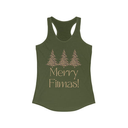 Christmas Merry Fitmas Workout Tank Top for Women - Basically Beachy