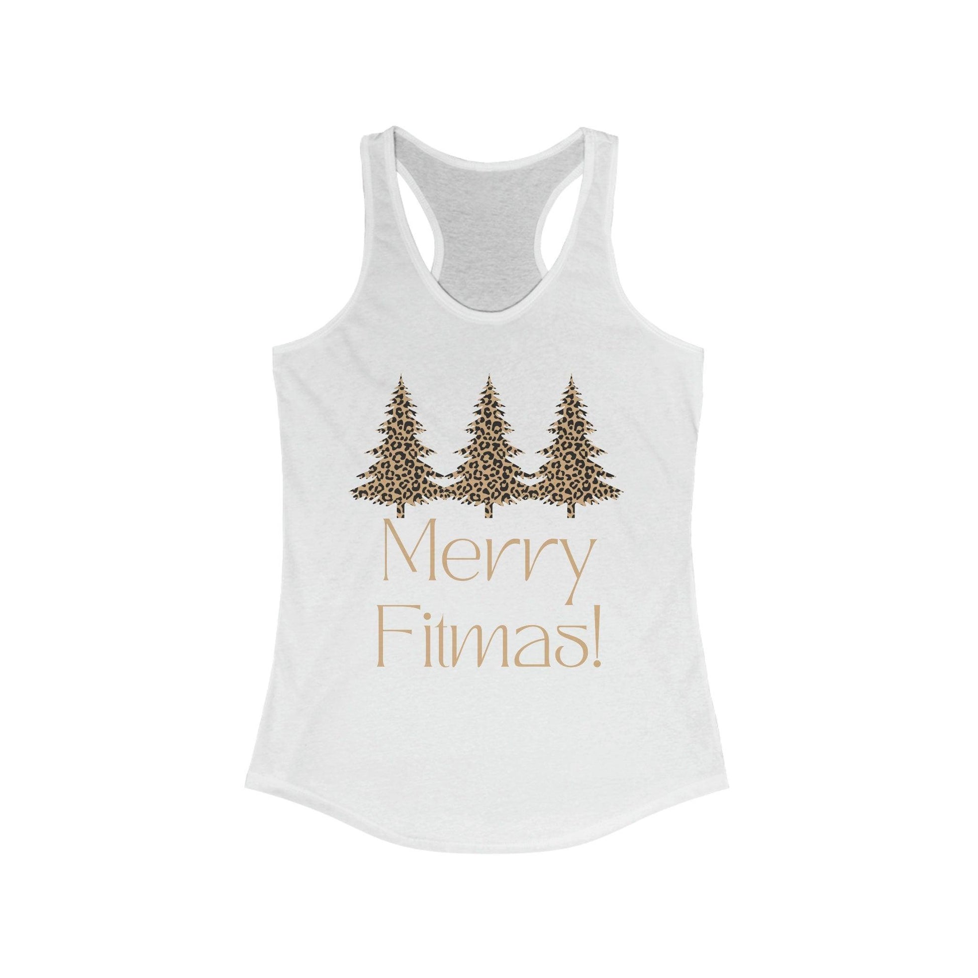 Christmas Merry Fitmas Workout Tank Top for Women - Basically Beachy