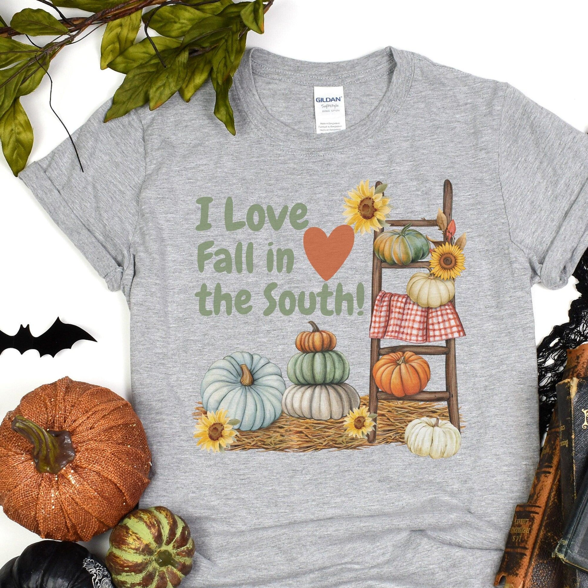 Fall T-shirt - South-Inspired Small Town Country Heavy Cotton Shirt - Basically Beachy