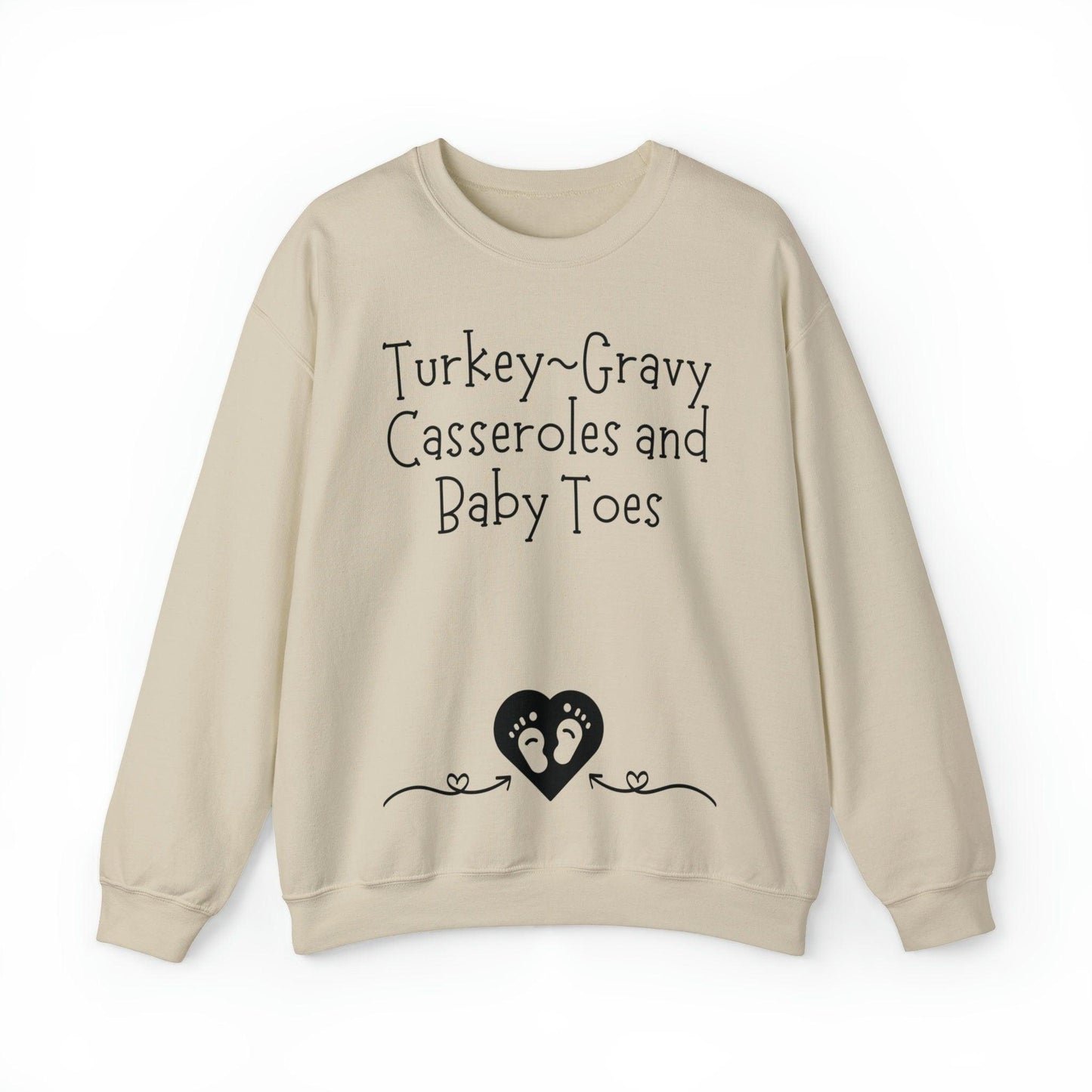 Fall Thanksgiving Pregnancy Announcement Sweatshirt - Basically Beachy