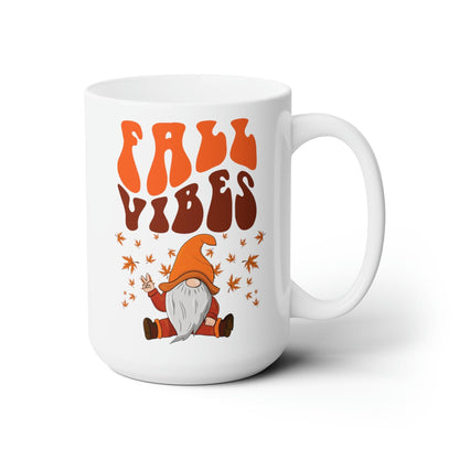 Fall Vibes Gnome Coffee Mug 15oz - Basically Beachy