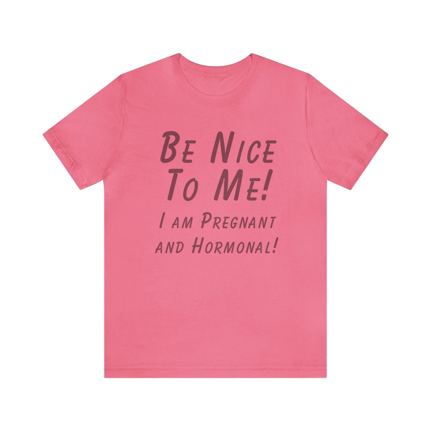 Funny Pregnancy Announcement Be Nice to me I'm Pregnant T-shirt - Basically Beachy