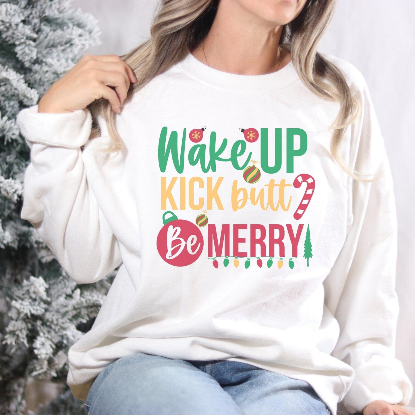 Motivational Christmas Sweatshirt - Funny Unisex Shirt for Coworkers and Business - Basically Beachy